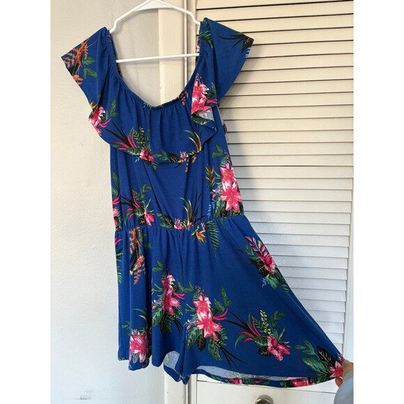 Joe Boxer Floral Romper - Juniors Size XL - Picture 2 of 4